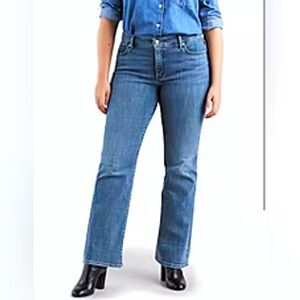 Levi’s 515 Boot Cut Jeans 16 Short Medium Wash Denim